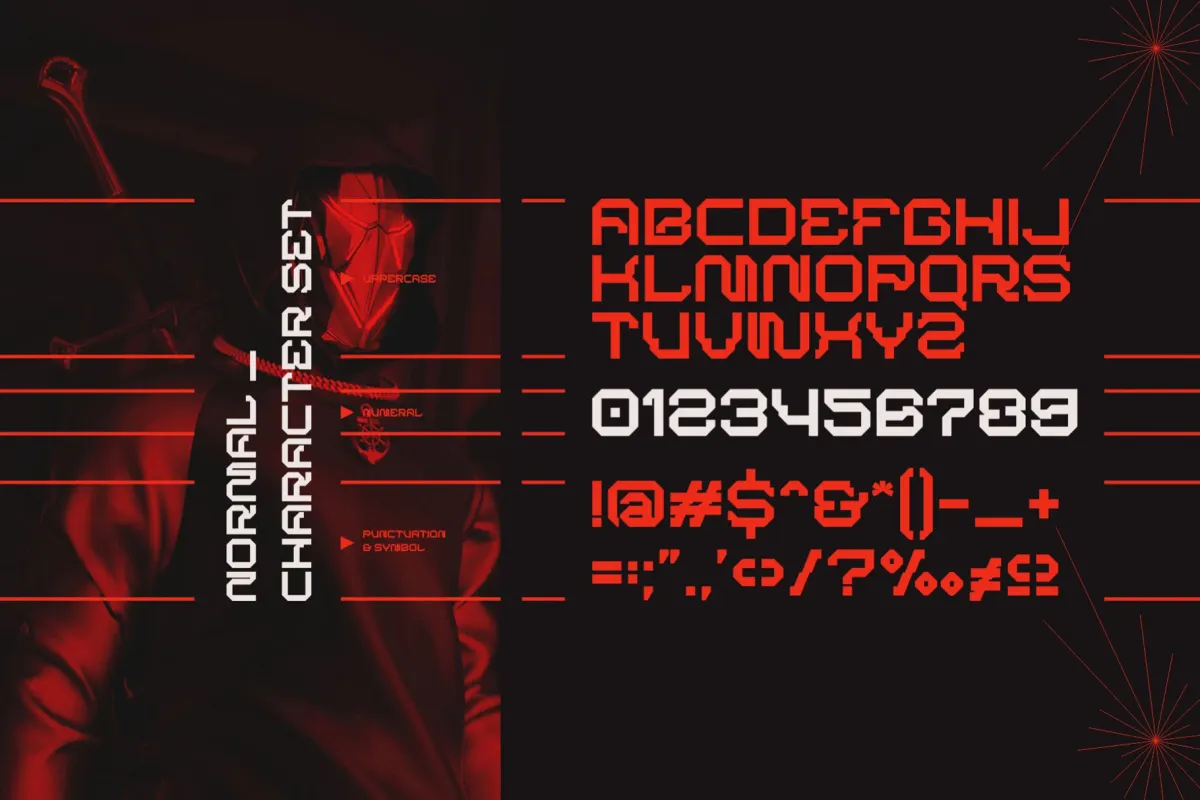 BARKMO36 - Futuristic Sci-fi Techno Font