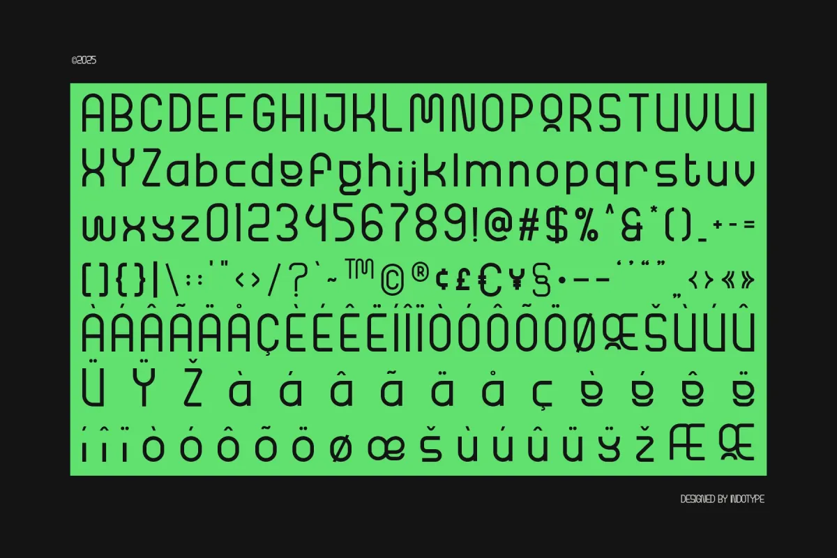 Revantrosn - Futuristic Sans Serif Font