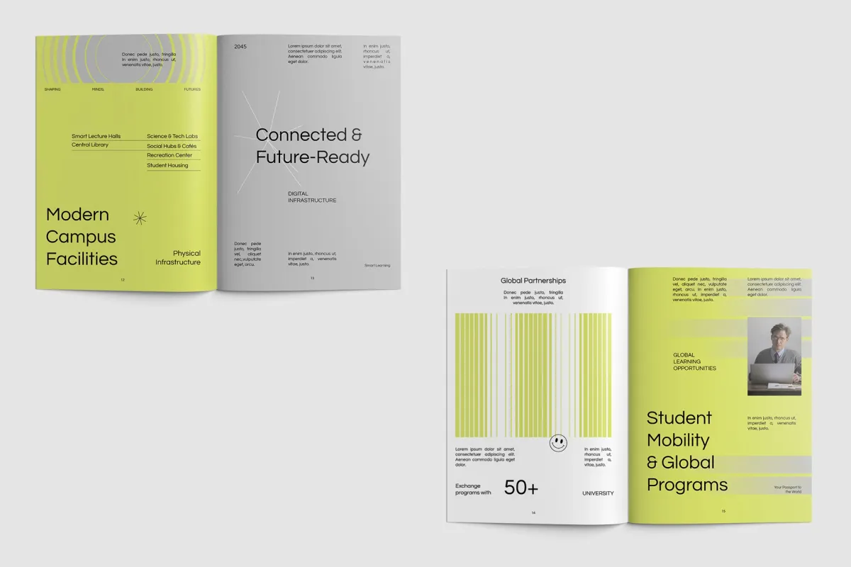 Geometric University Profile Ms. Word Template