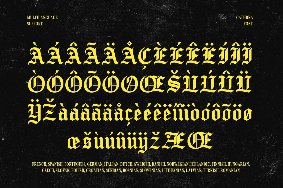 Cathdra - Gothic Blackletter Font