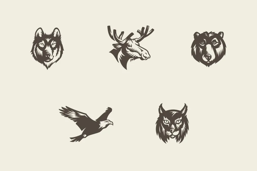 Savage Animals Vector Bundle