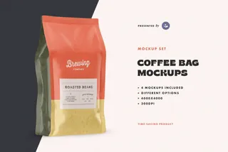 Coffee Bag Mockup Set