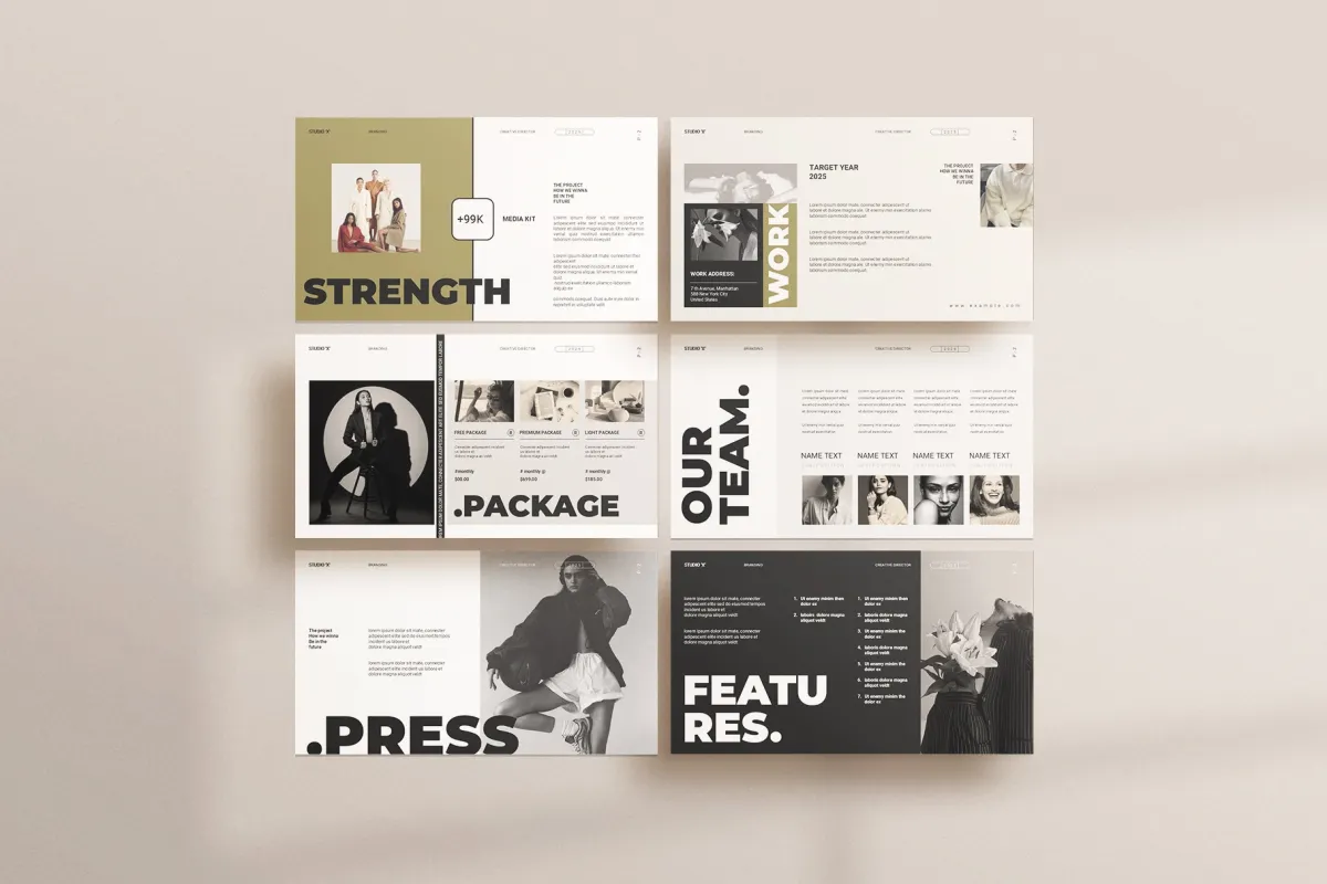 Brand Media Kit Presentation Template