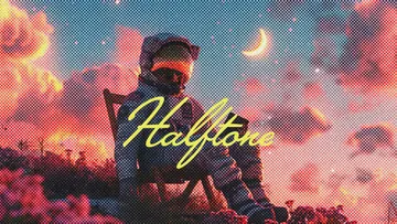 Halftone Print Photo Effect