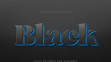 Neon Backlight Vector Text Effect