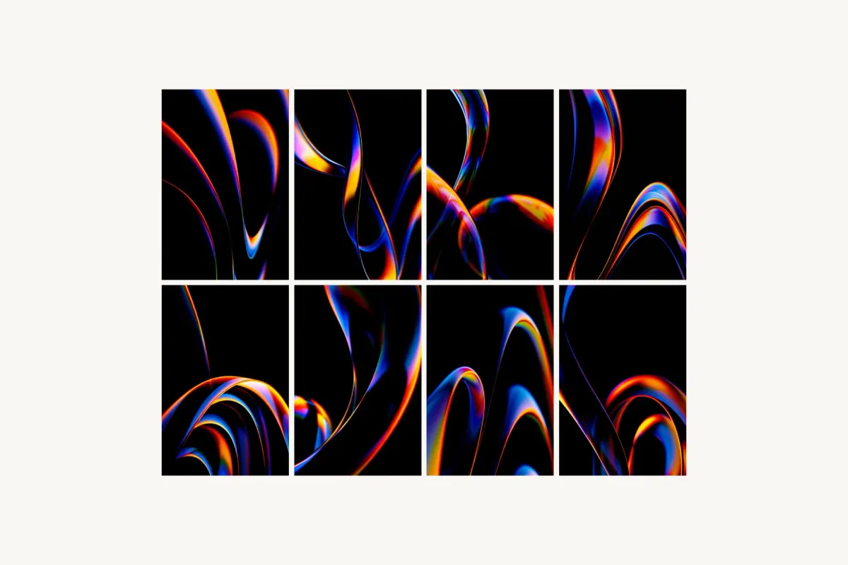 Flow Abstract Backgrounds Collection