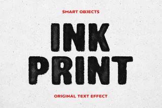Ink Print Text Effect