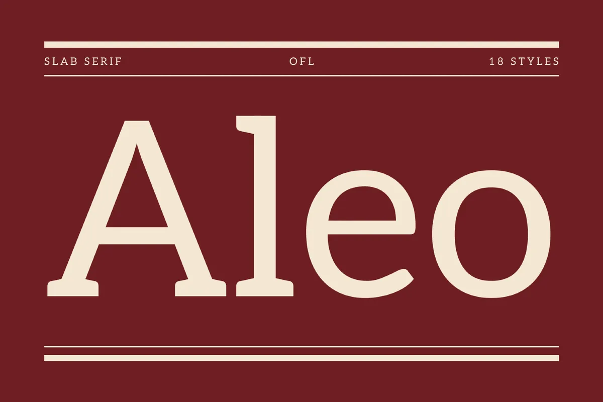 Aleo - Free Slab Font Family