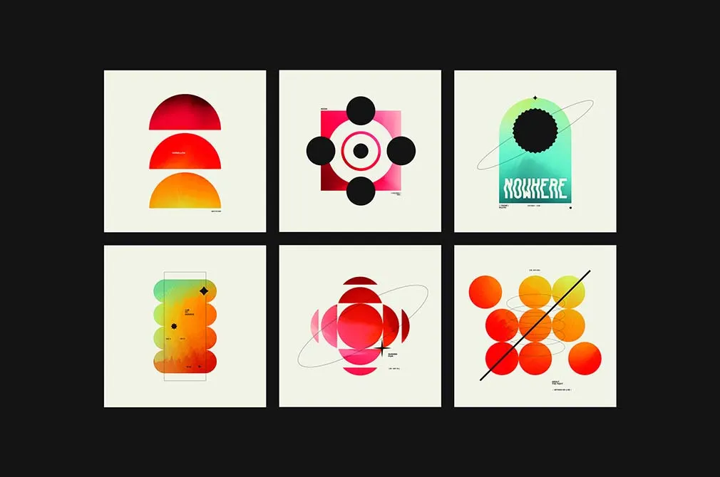 Y2K Vivid Gradients & Shapes