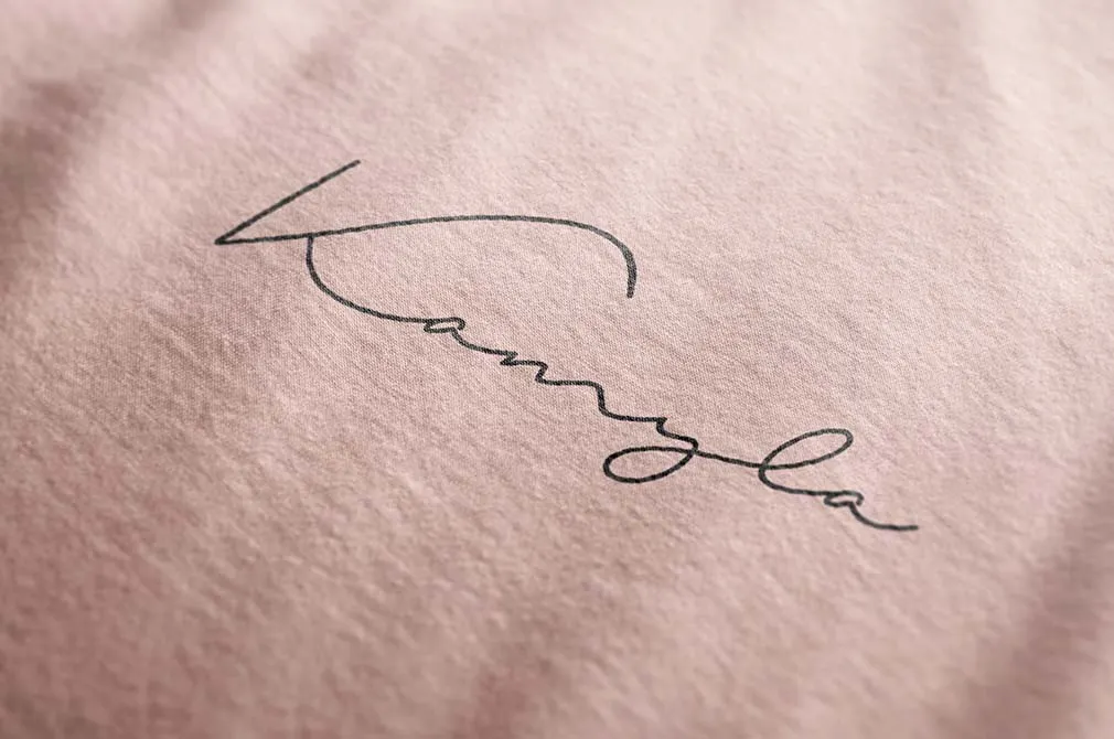 Exquisite Fabric Logo Mockup