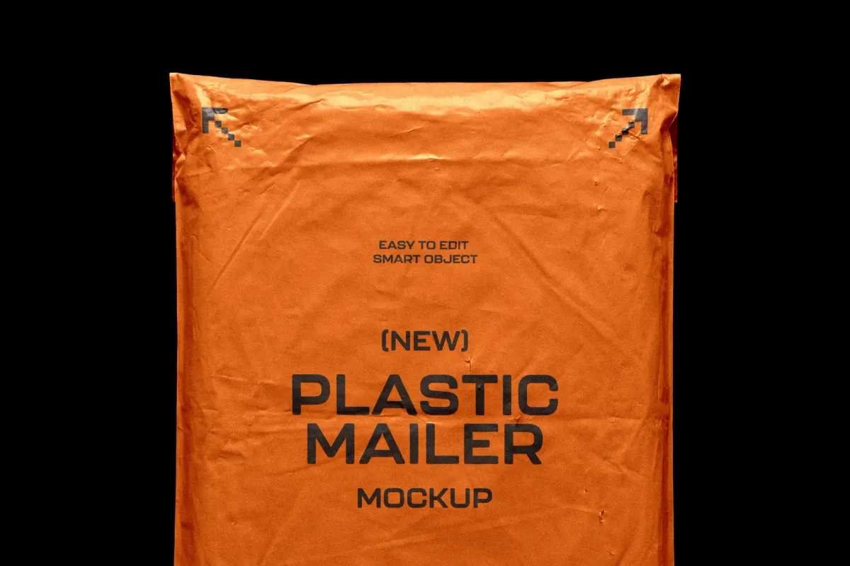 Plastic Mailer Bag Mockup