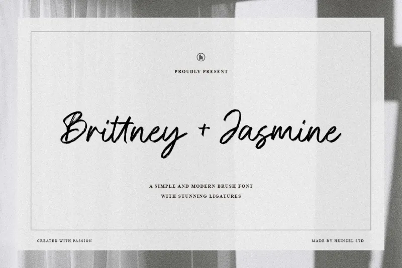 Brittney and Jasmine - Signature Brush Font
