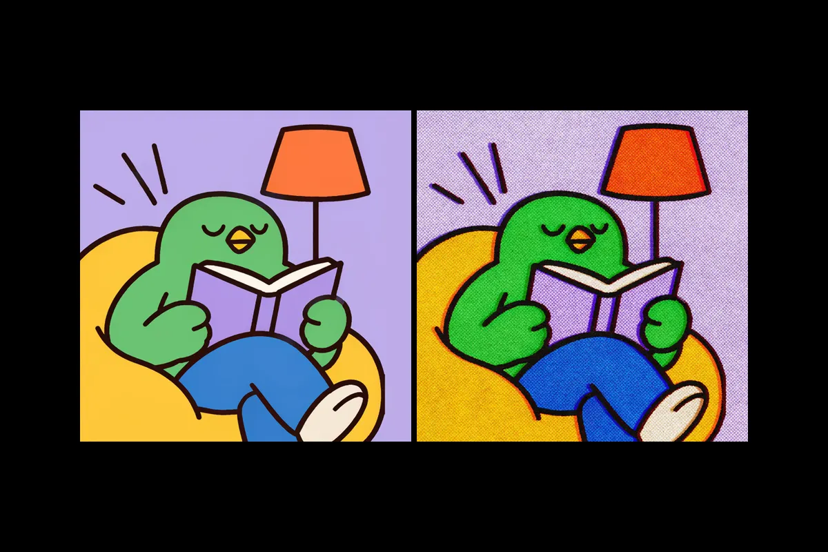 Retro Comic Print Effect