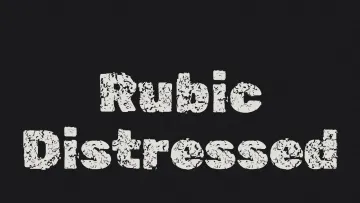 Rubic Distressed Font