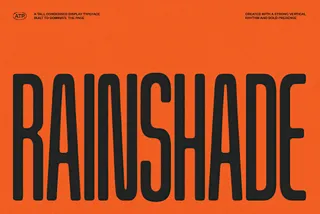 Rainshade - Condensed Display Font