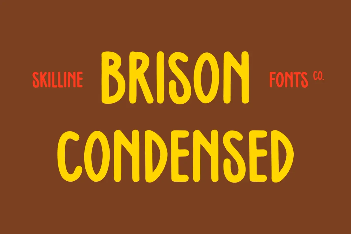 SFC Brison Condensed - Tall Display Font