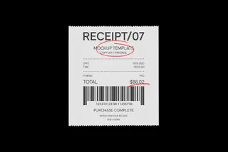 Till Receipt Mockup