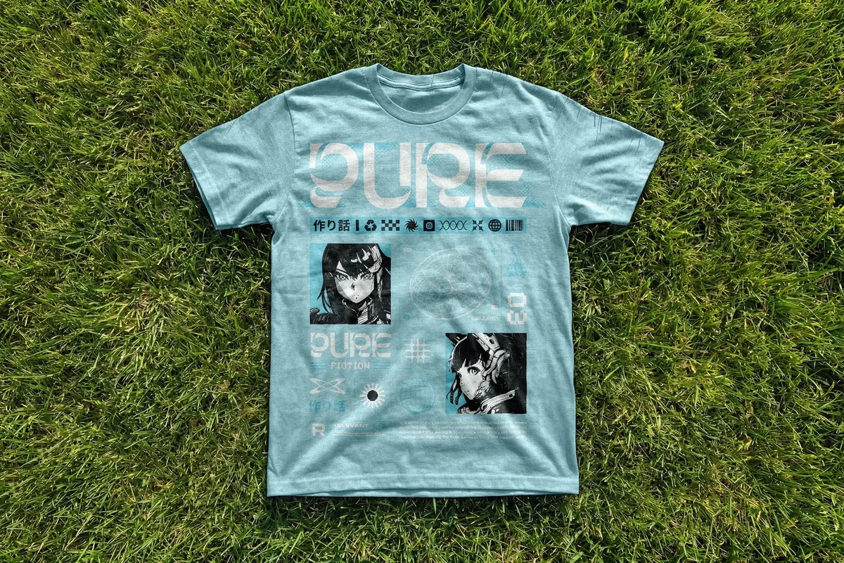 Streetwear T-Shirt Mockup on Grass