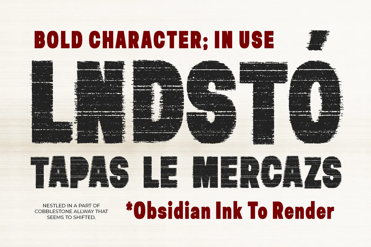 Overush - Distressed Sans
