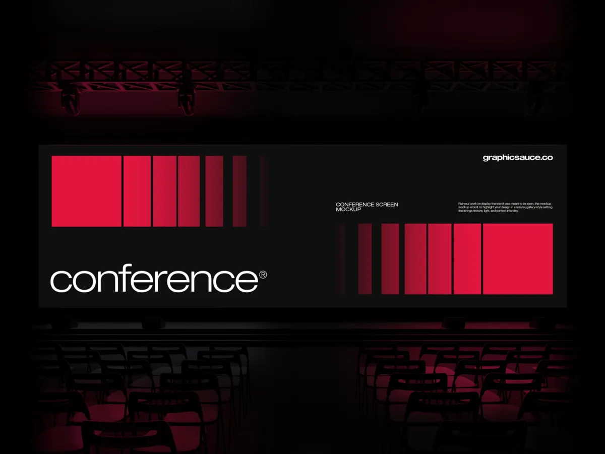 Conference Stage Screen Mockup