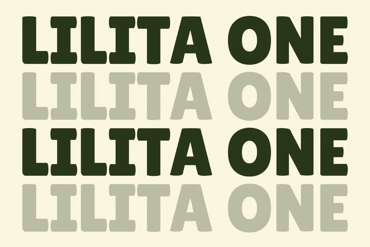 Lilita One Sign Font
