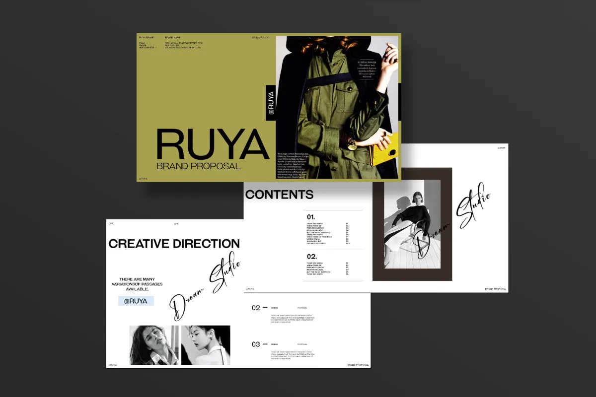 RUYA / Brand Proposal Presentation Template