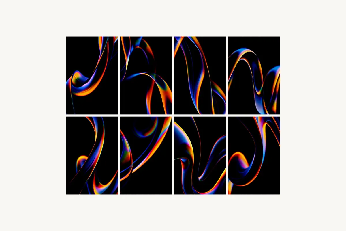 Flow Abstract Backgrounds Collection