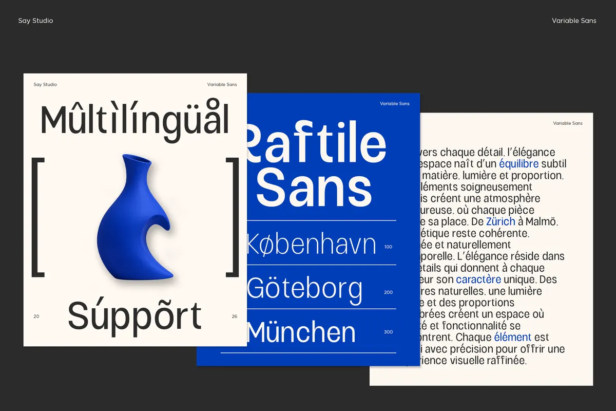 Raftile - Bold Sans Serif Font Family