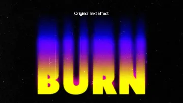 Smudged Toxic Text Effect