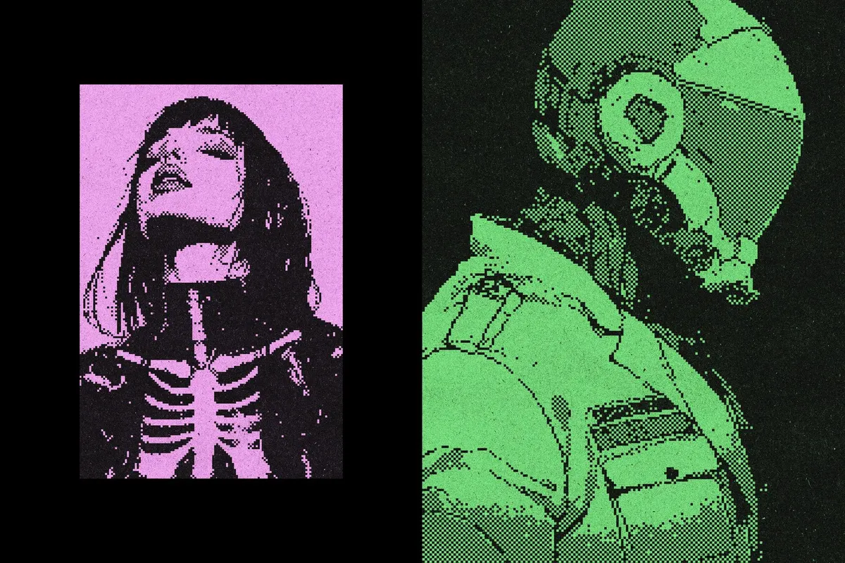 Retro Pixelated Effect