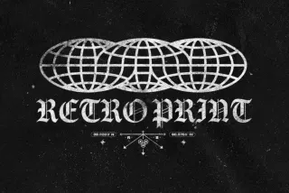 Retro Print Text Effect