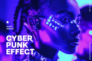 Bright Cyberpunk Photo Effect