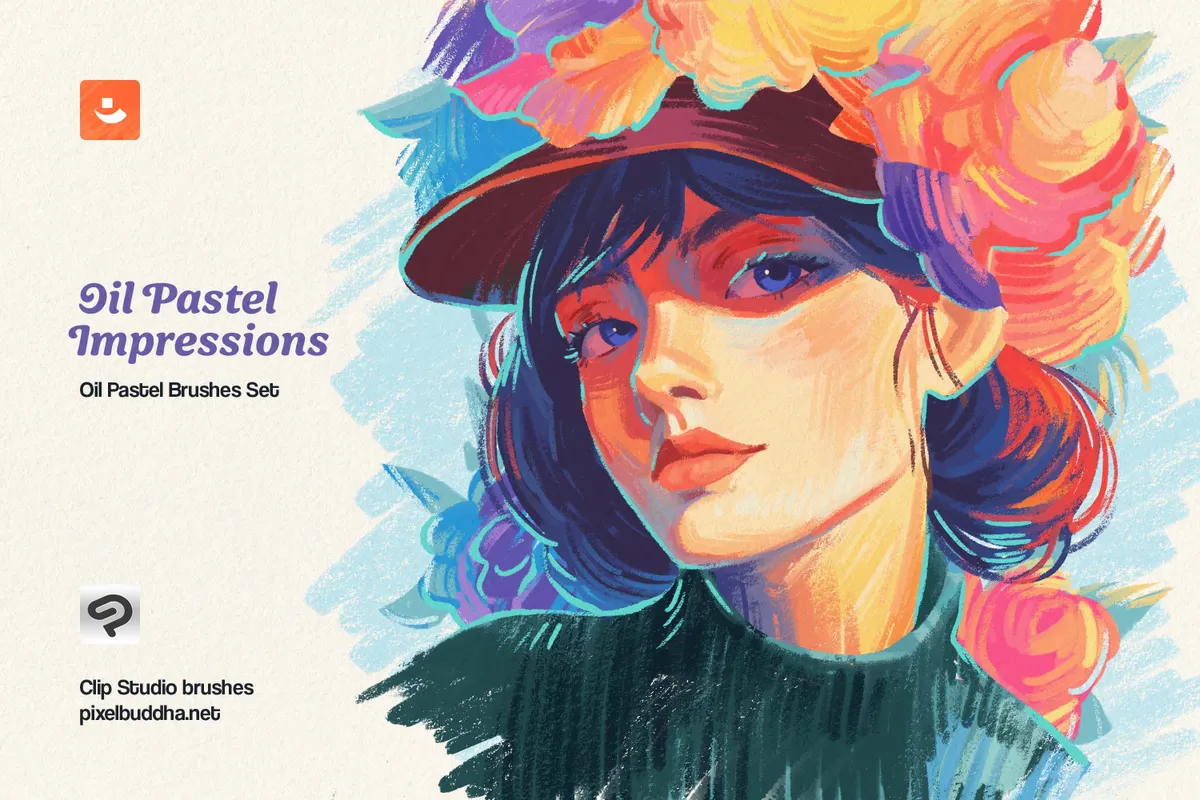 Oil Pastel Clip Studio Brushes