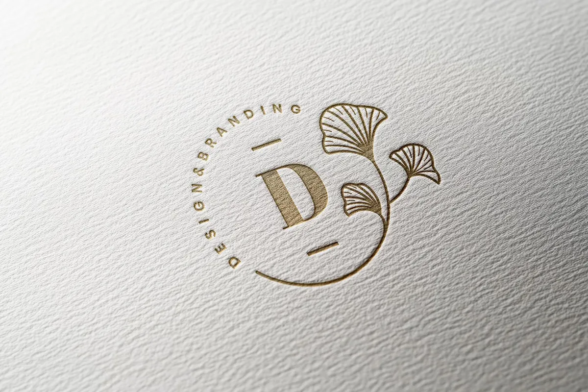 Gold Logo Mockup