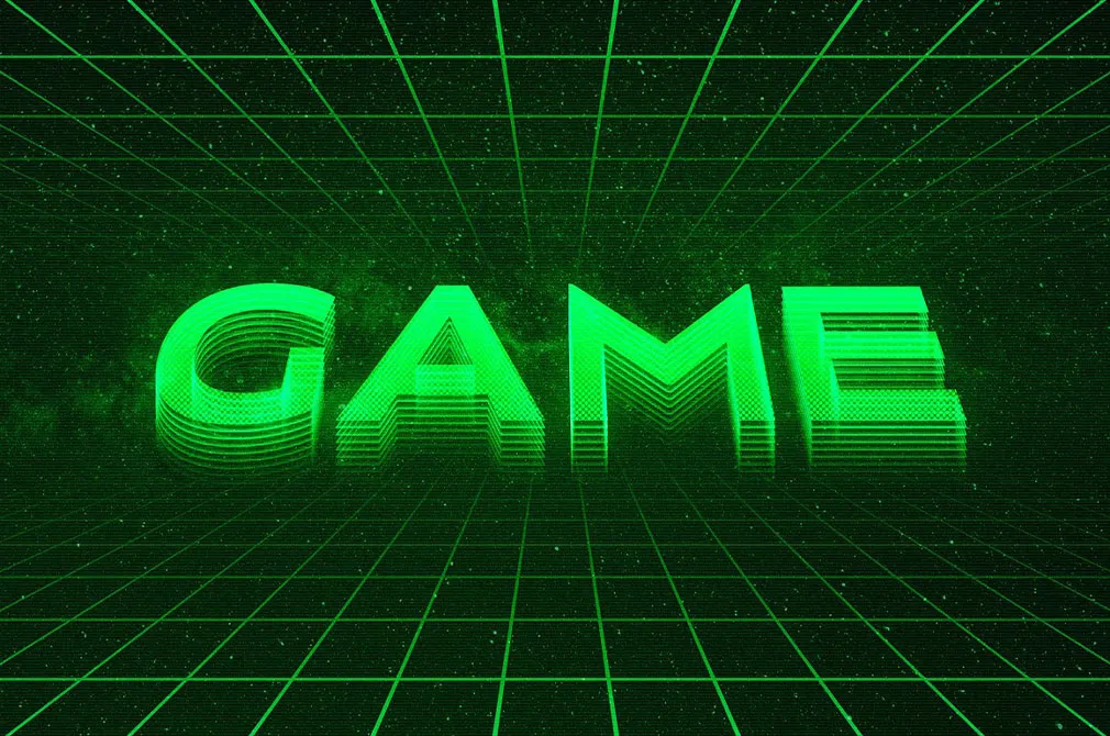 Retro Arcade Text Effect