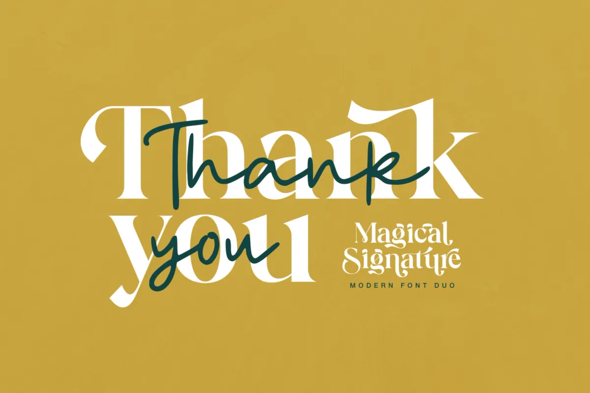 Magical Signature - Modern Luxury Font Duo