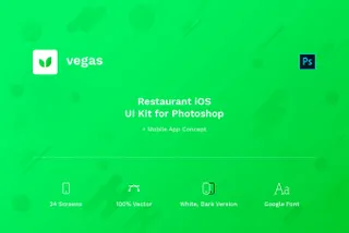 Vegas Restaurant iOS UI Kit