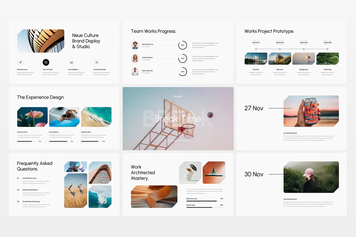 Humle Presentation Template Design