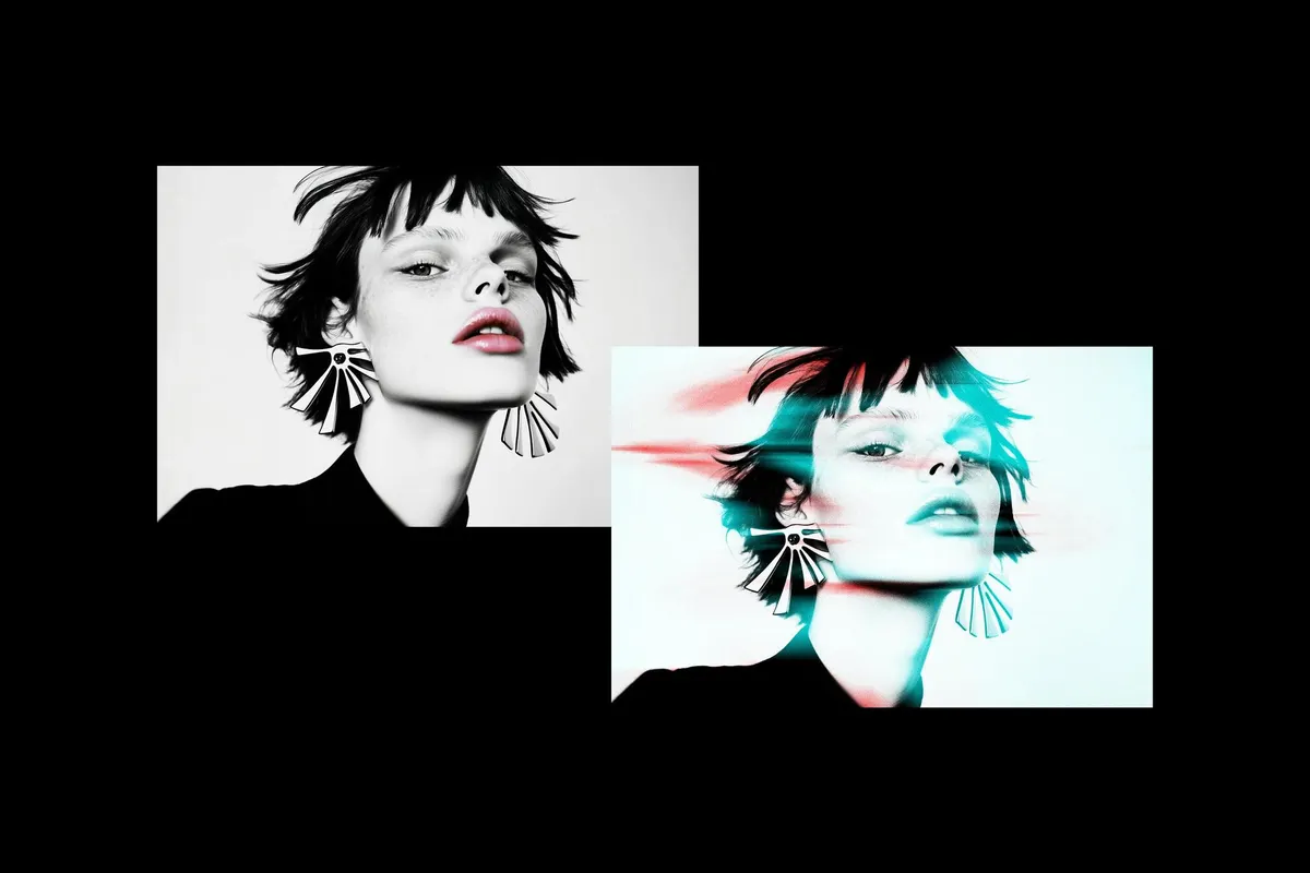 Aura Glitch Photo Effect