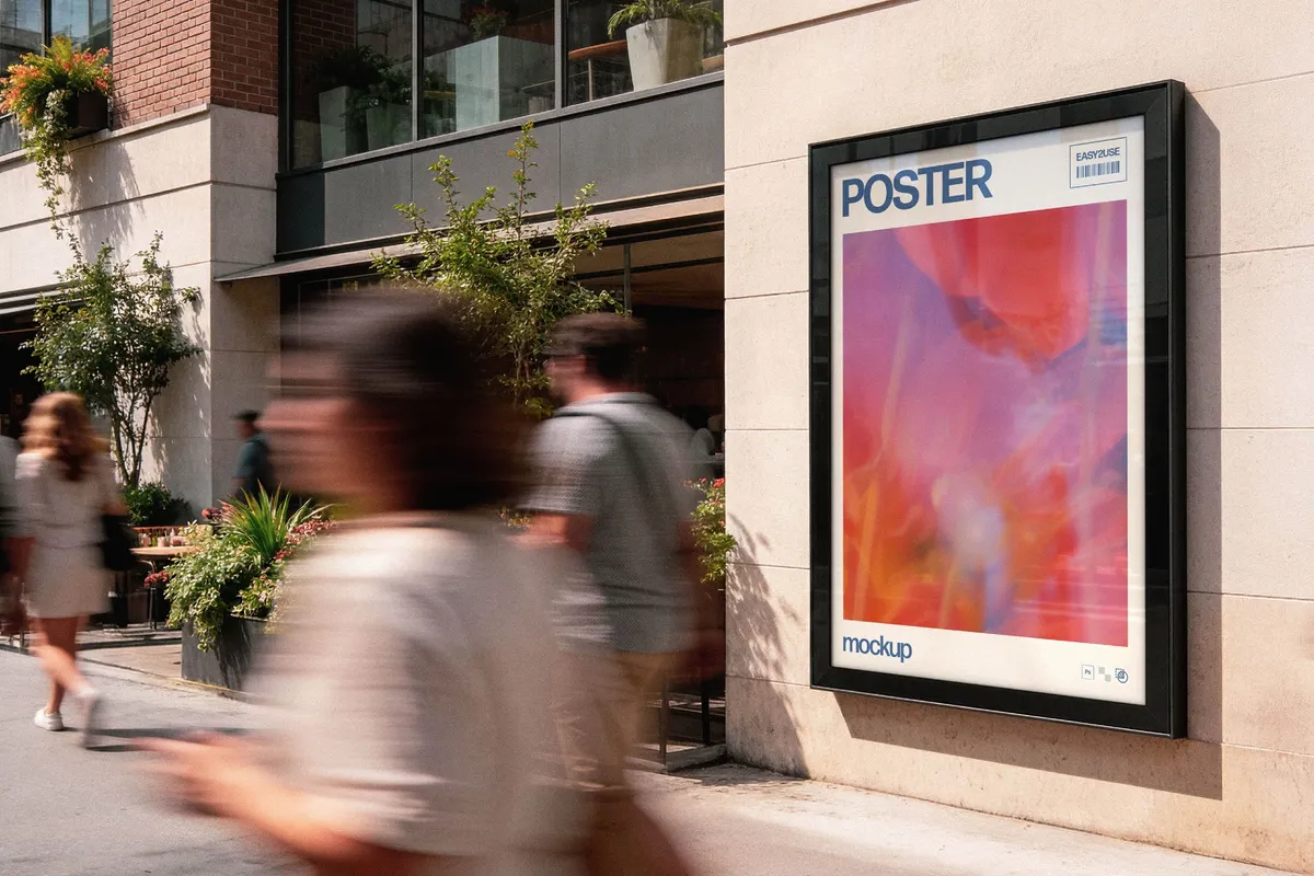Outdoor Angled Framed Poster