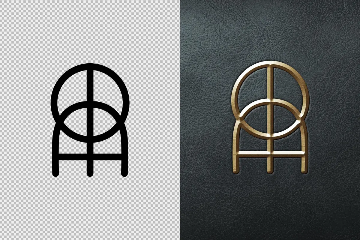 Metal Engraving Text & Logo Mockup