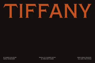 Tiffany Gothic CC - Free Engraving Font