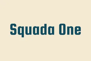 Squada One - Sports Magazine Font