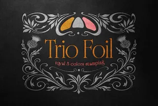Trio Color Foil Text & Logo Effect
