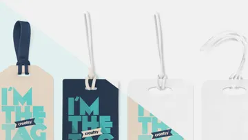 Luggage Diaper Tag Mockups