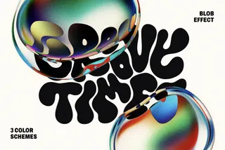 Color Blob Text & Logo Effect