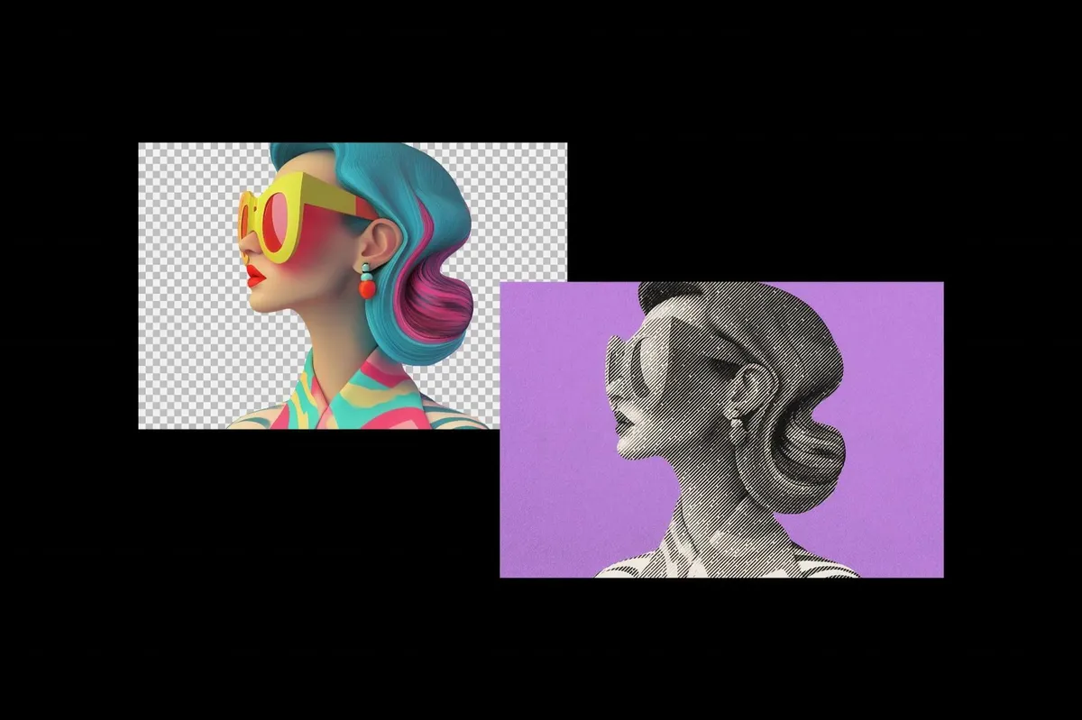 Halftone Patterns Photo Effect