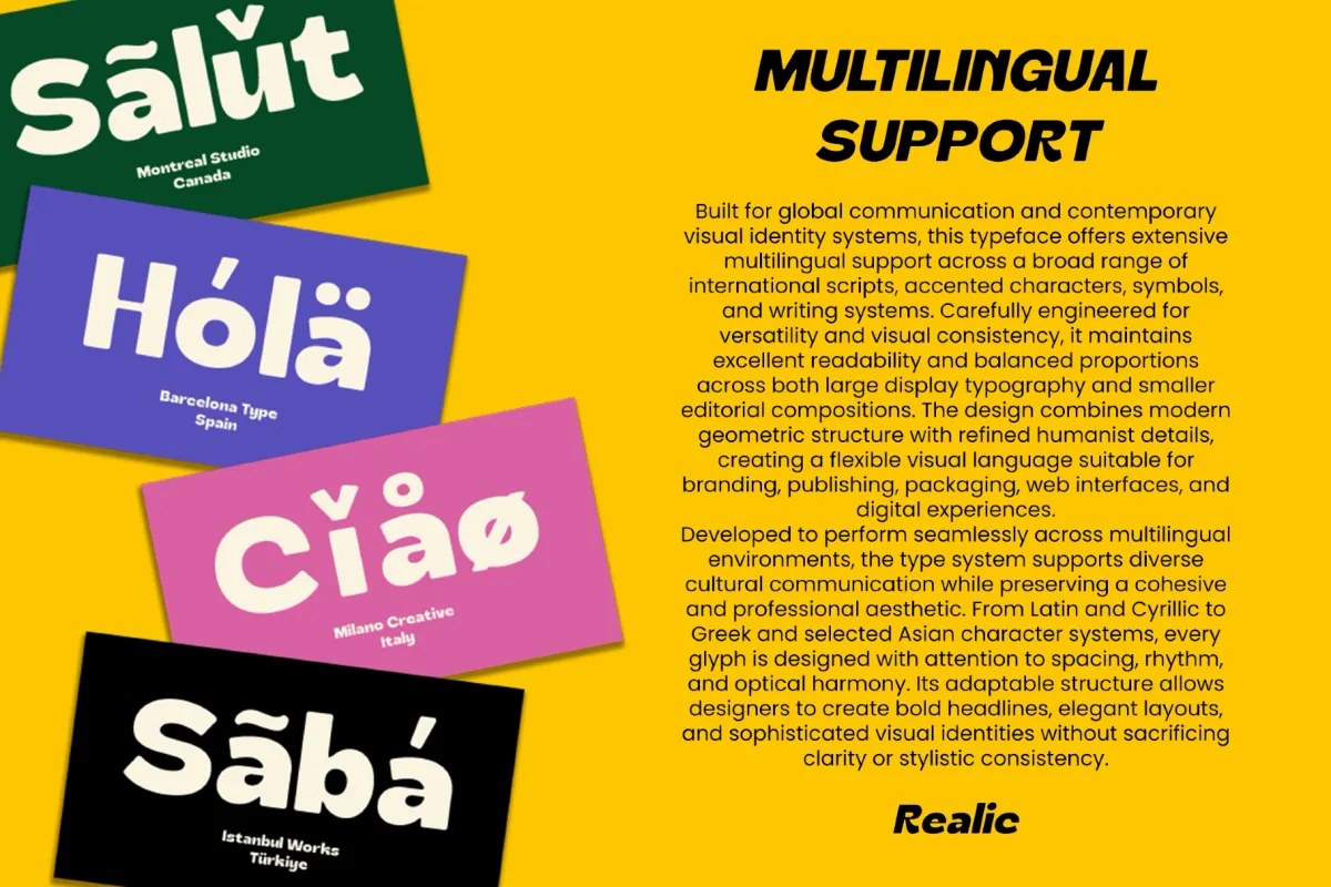 Realic - Bold Round Sans Font