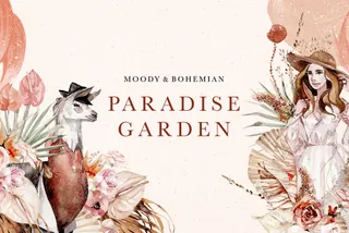 Paradise Garden Watercolor Set