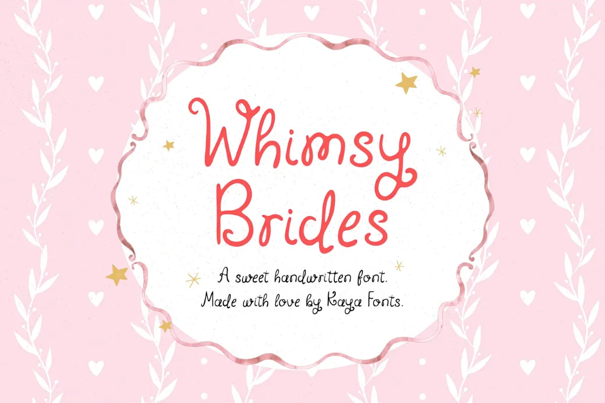 Whimsy Brides - Whimsical Curly Font